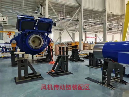 遠(yuǎn)景能源風(fēng)儲一體化高端總裝基地內(nèi)蒙古自治區(qū)錫林浩特市首臺套風(fēng)機(jī)主機(jī)下線